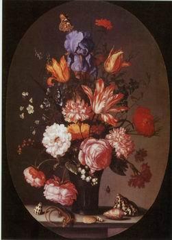 unknow artist Floral, beautiful classical still life of flowers.071